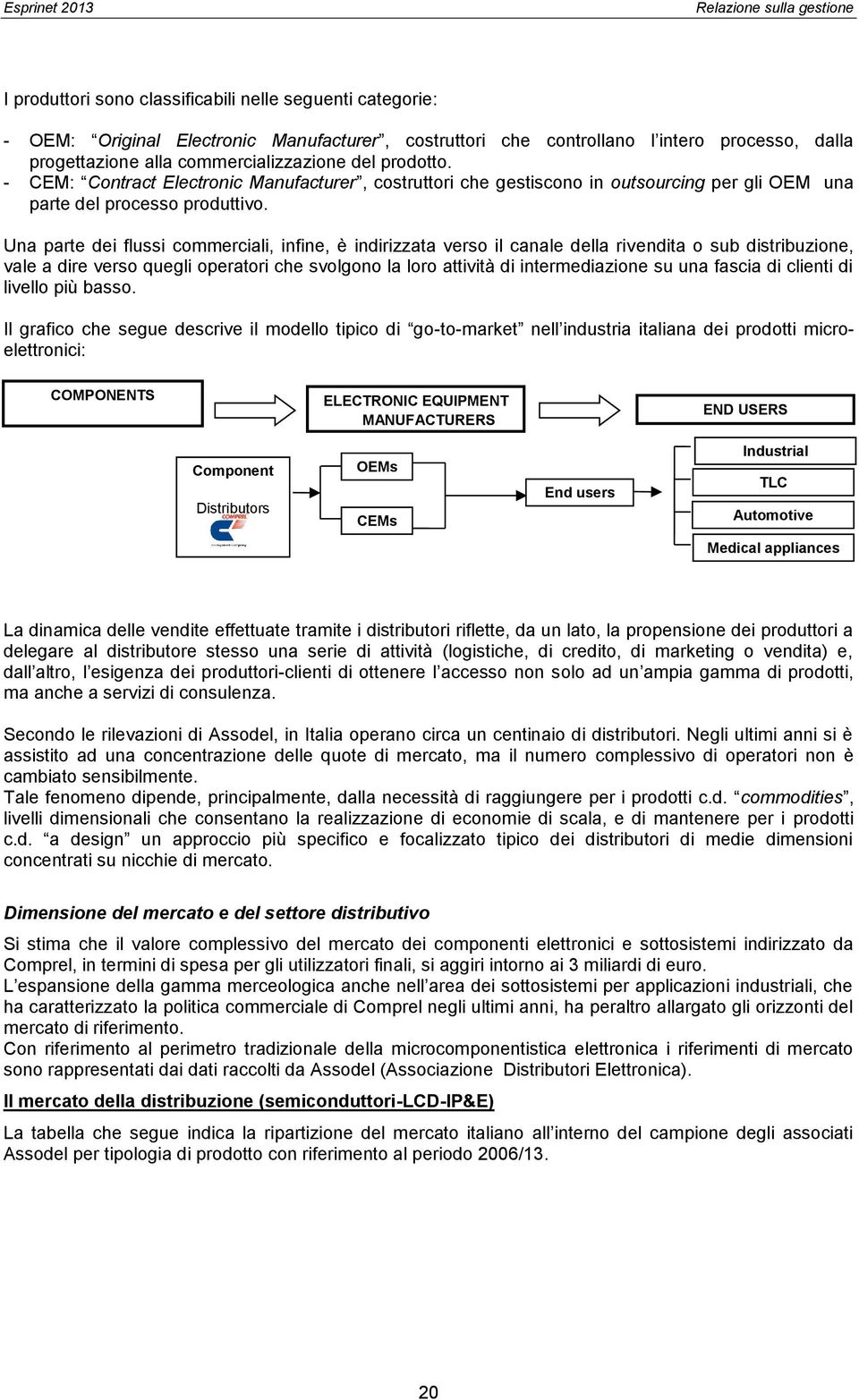 Una parte dei flussi commerciali, infine, è indirizzata verso il canale della rivendita o sub distribuzione, vale a dire verso quegli operatori che svolgono la loro attività di intermediazione su una