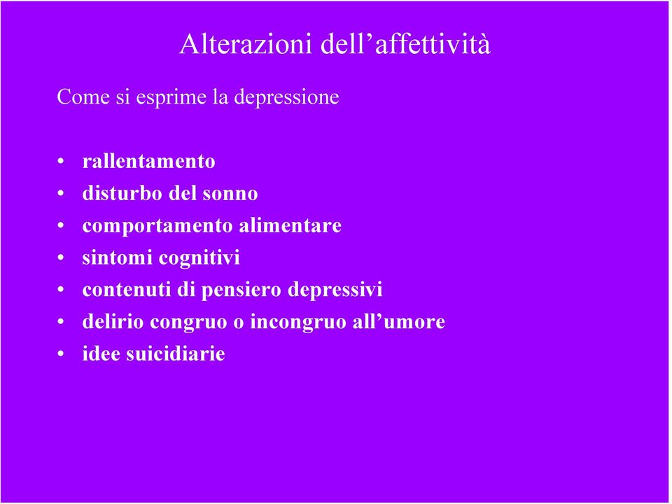 comportamento alimentare sintomi cognitivi contenuti di