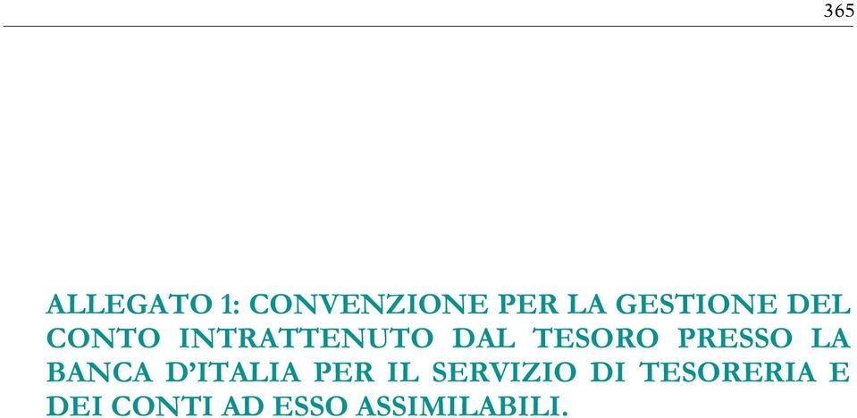 TESORO PRESSO LA L SERVIZIO DI