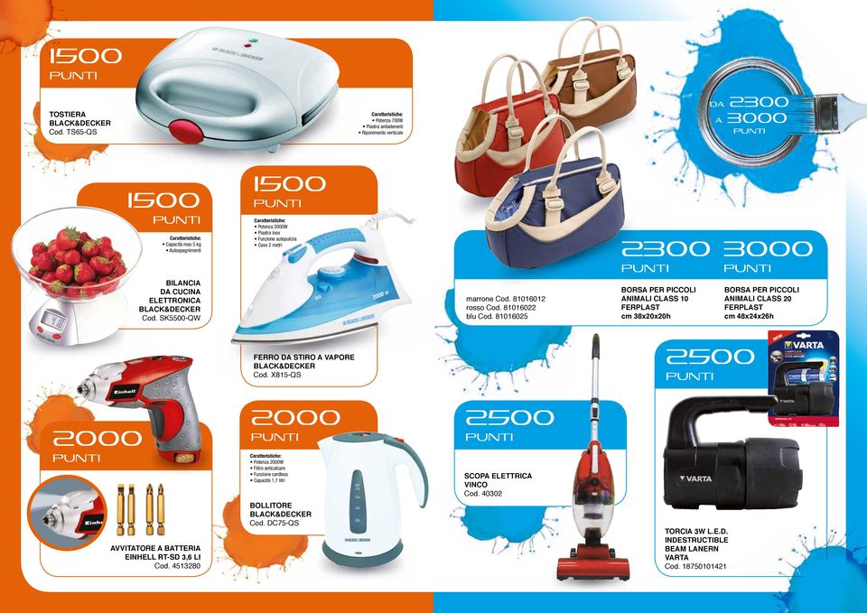 3000 bilancia da cucina elettronica Cod. sk5500-qw marrone Cod. 81016012 rosso Cod. 81016022 blu Cod.