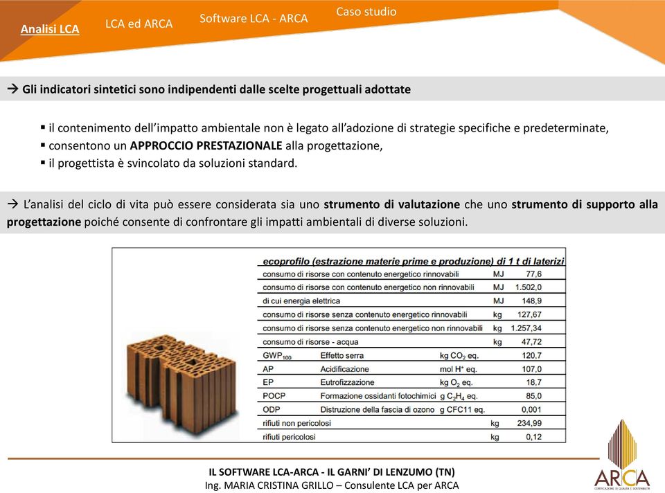 progettista è svincolato da soluzioni standard.