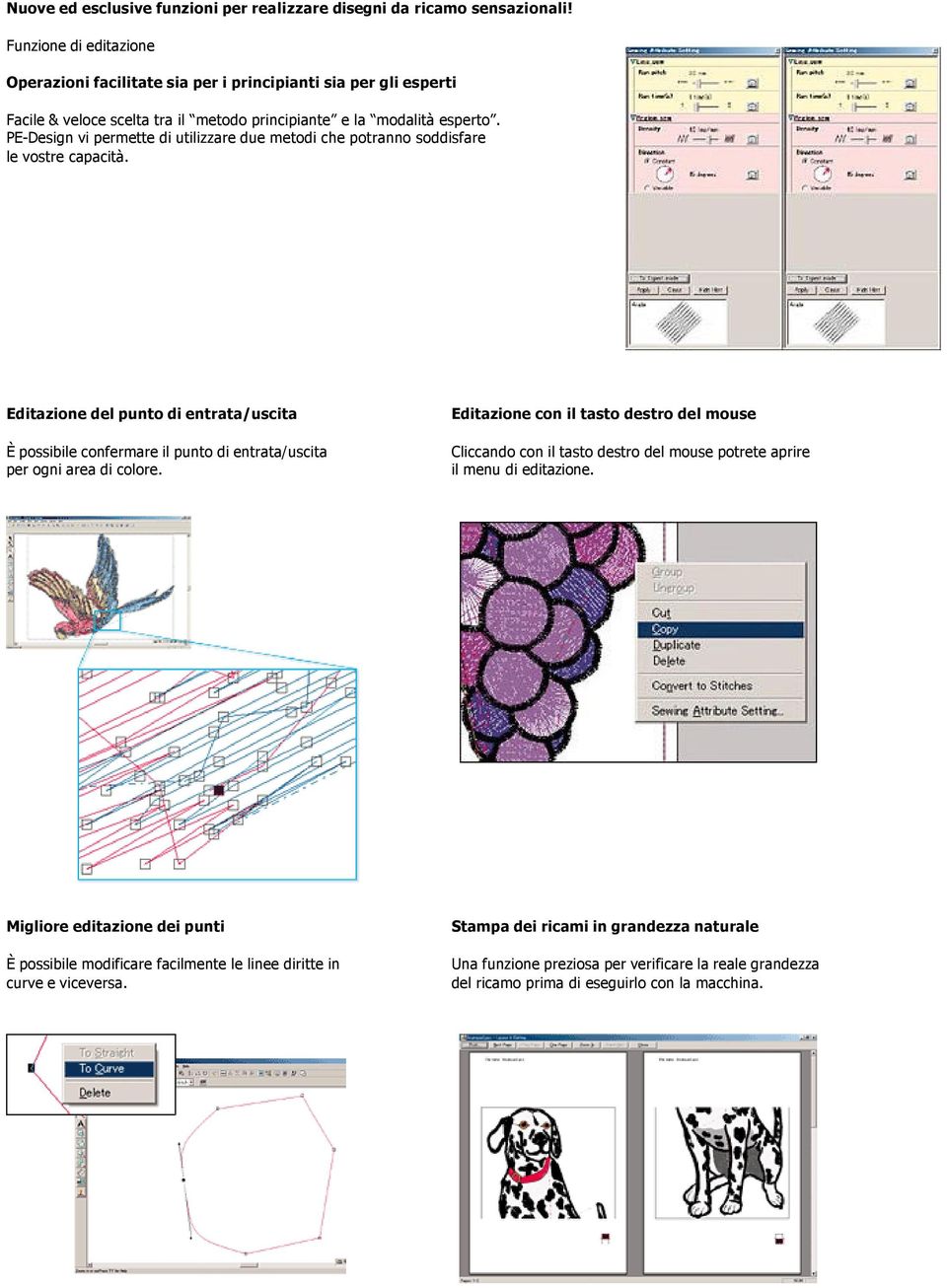 PE-Design vi permette di utilizzare due metodi che potranno soddisfare le vostre capacità.