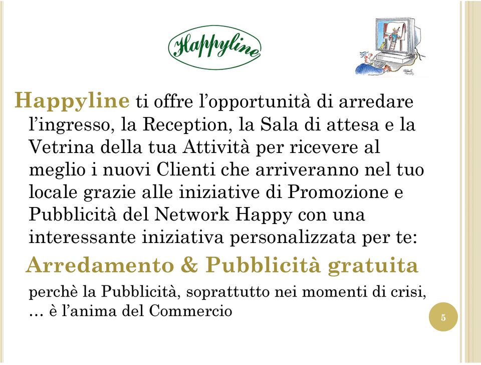 di Promozione e Pubblicità del Network Happy con una interessante iniziativa personalizzata per te: