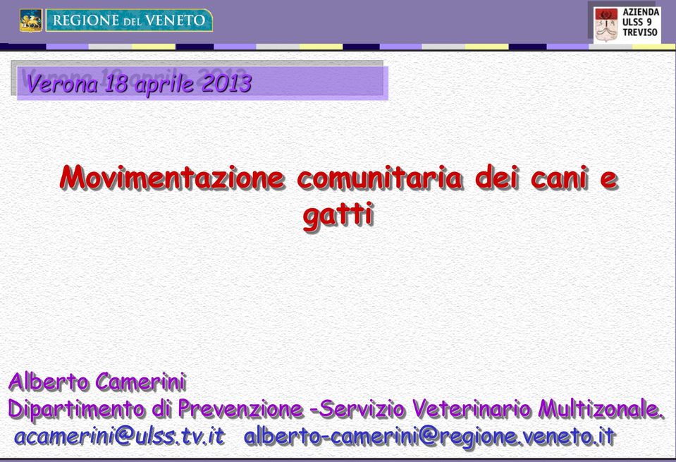 Prevenzione -Servizio Veterinario Multizonale.