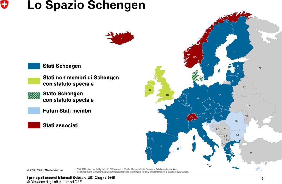 Schengen con statuto speciale Futuri Stati