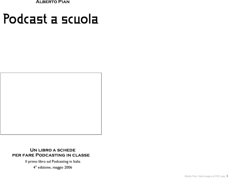 libro sul Podcasting in Italia 4 edizione