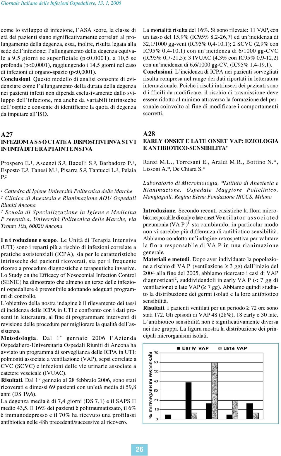 caso di infezioni di organo-spazio (p<0,0001). C o n c l u s i o n i.