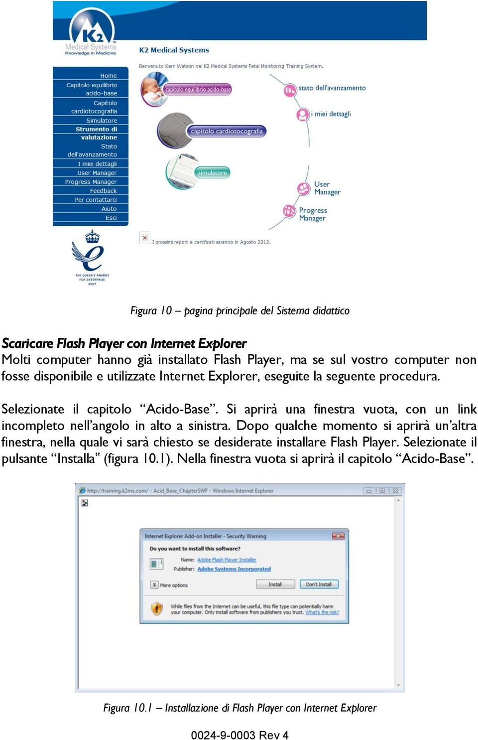 Si aprirà una finestra vuota, con un link incompleto nell angolo in alto a sinistra.