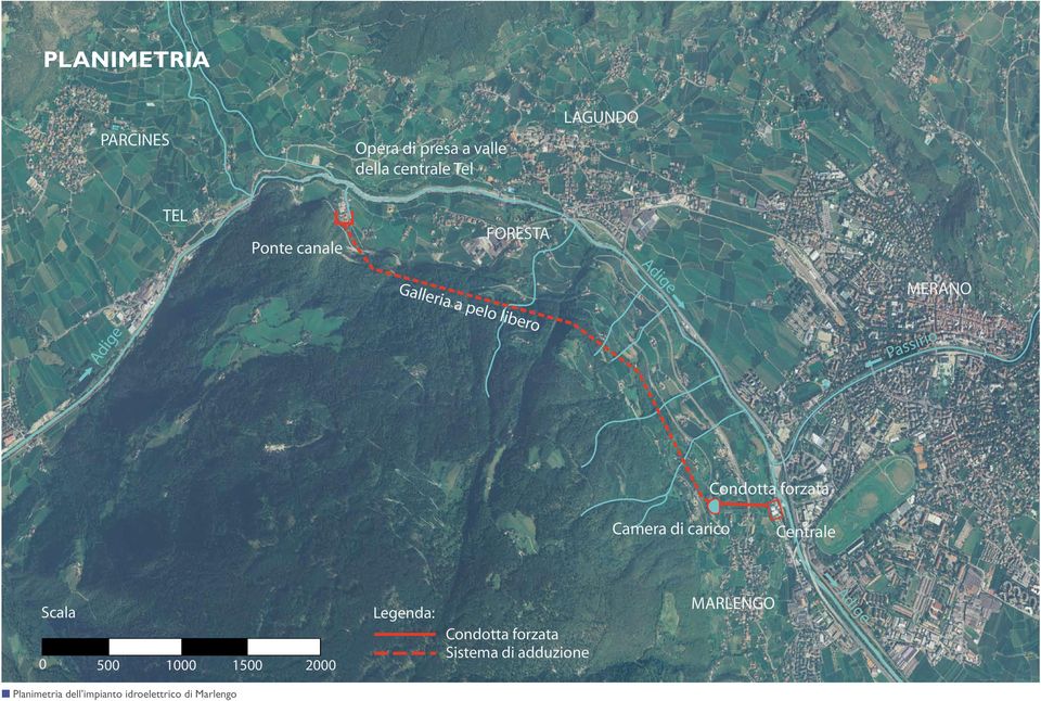 Camera di carico Centrale Scala 0 500 1000 1500 2000 Legenda: Condotta forzata