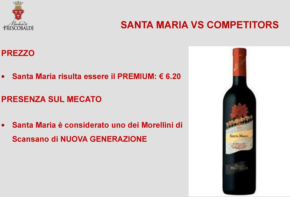 20 PRESENZA SUL MECATO Santa Maria è