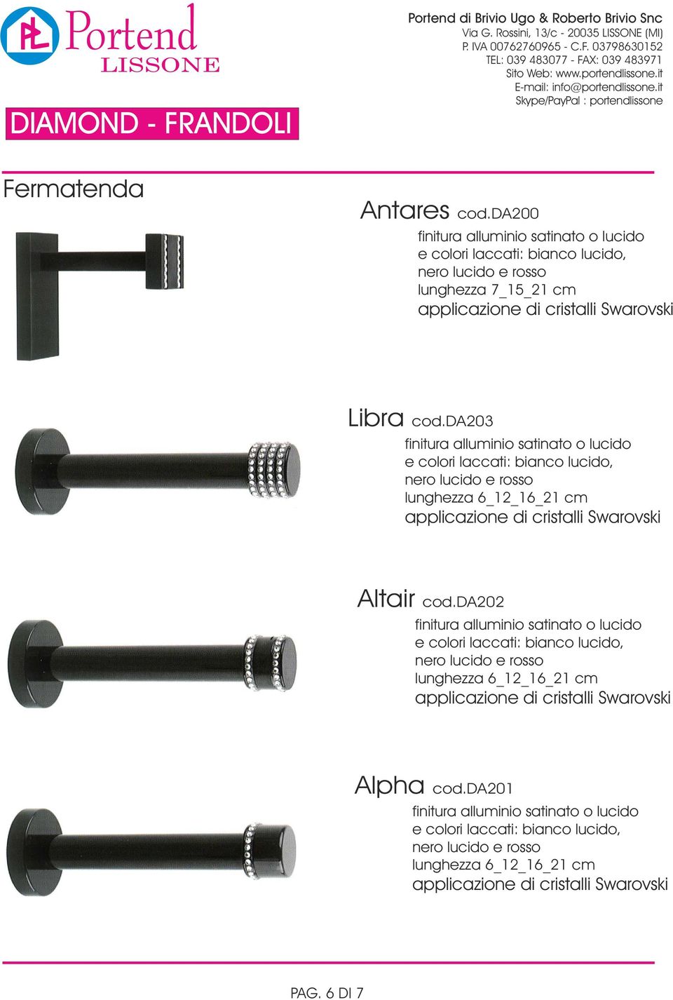 da200 lunghezza 7_15_21 cm Libra cod.