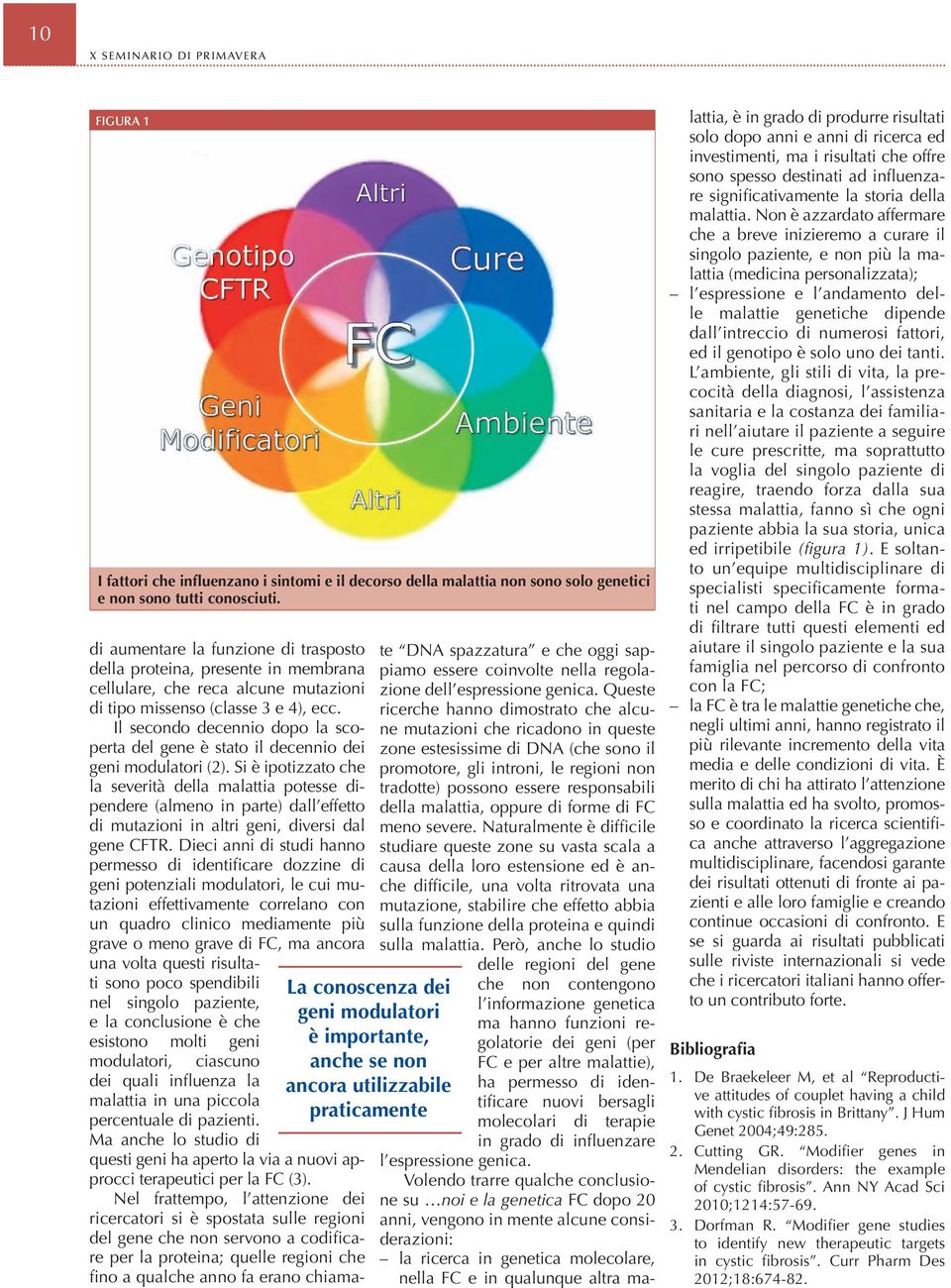 Il secondo decennio dopo la scoperta del gene è stato il decennio dei geni modulatori (2).