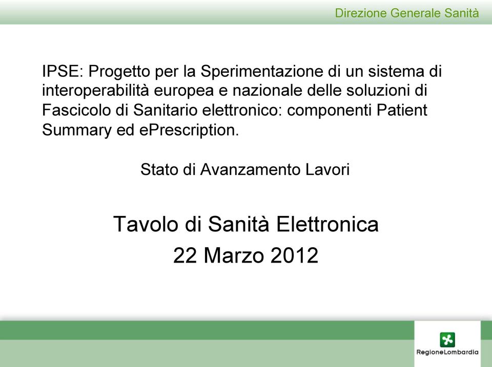 Fascicolo di Sanitario elettronico: componenti Patient Summary ed