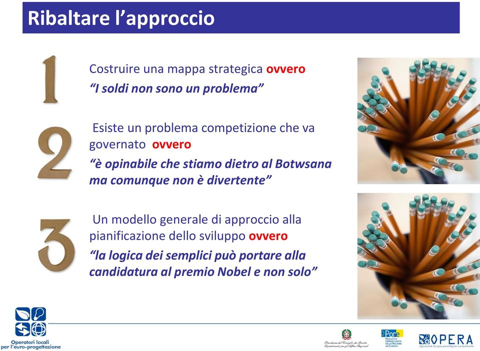 Botwsana ma comunque non è divertente Un modello generale di approccio alla pianificazione