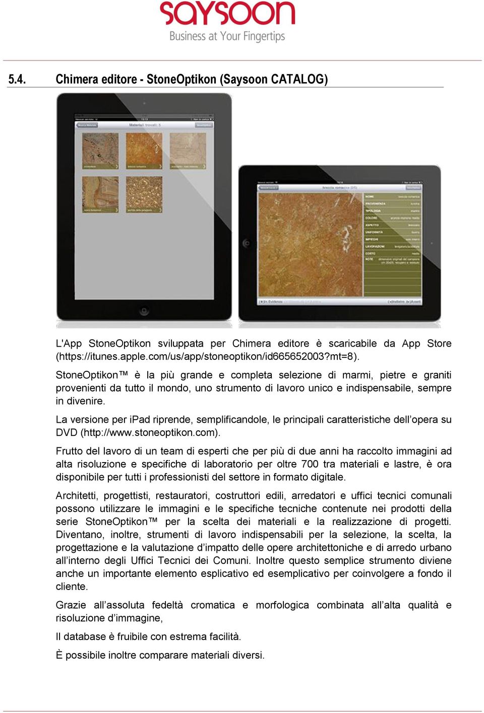 La versione per ipad riprende, semplificandole, le principali caratteristiche dell opera su DVD (http://www.stoneoptikon.com).