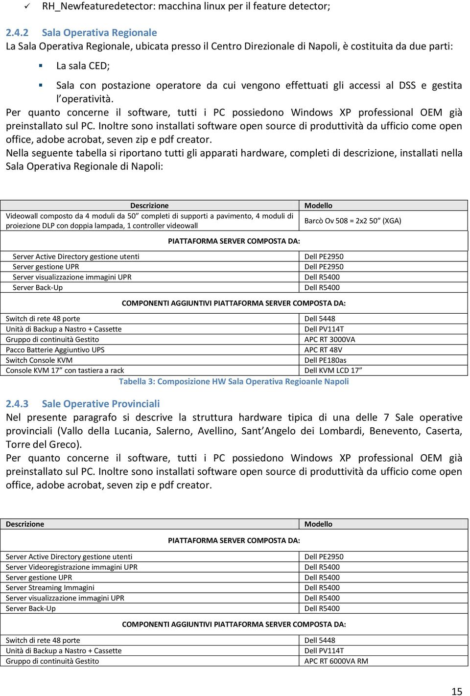 gli accessi al DSS e gestita l operatività. Per quanto concerne il software, tutti i PC possiedono Windows XP professional OEM già preinstallato sul PC.