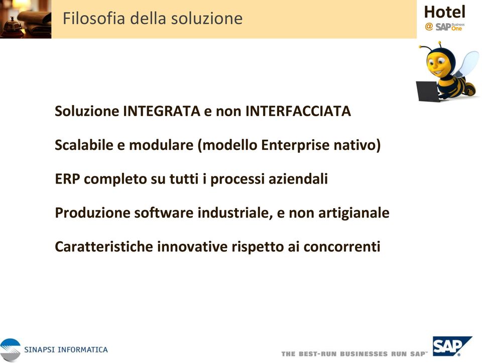 ERP completo su tutti i processi aziendali Produzione software