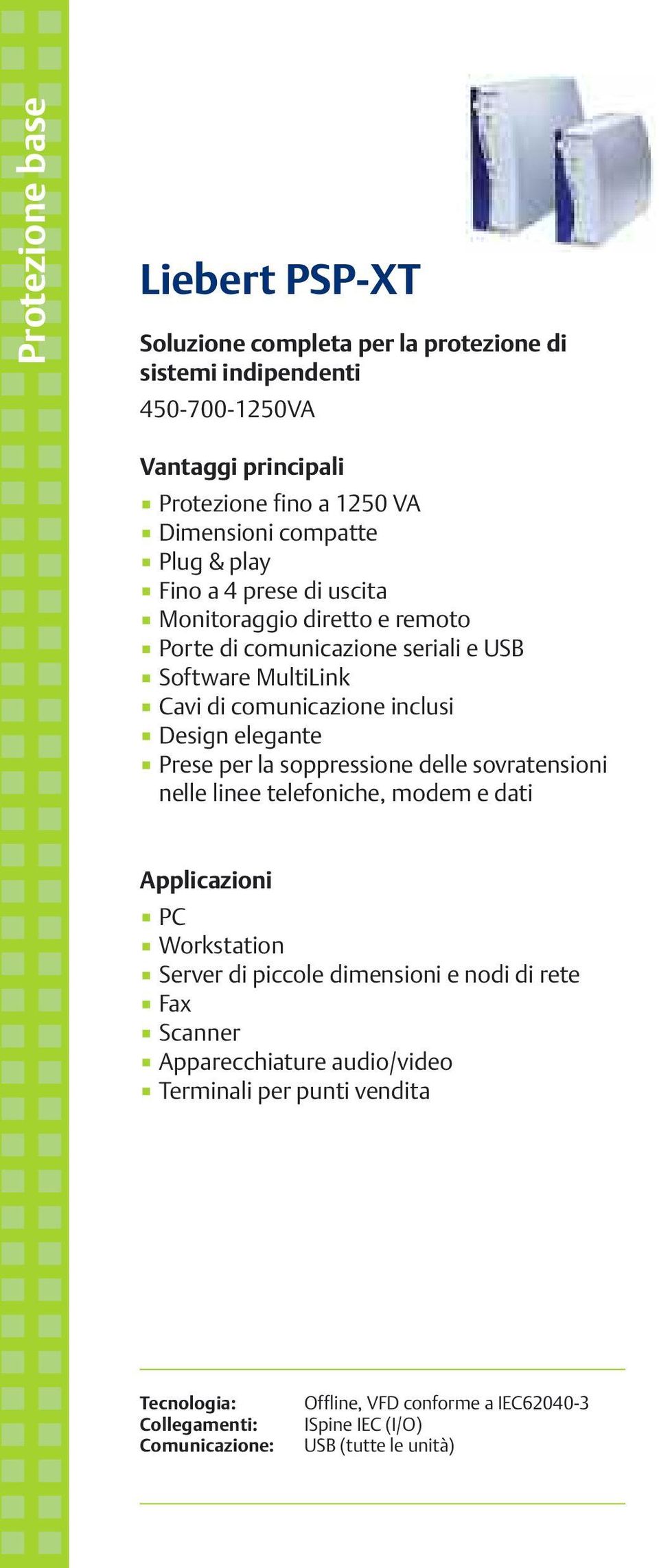 comunicazione inclusi Design elegante Prese per la soppressione delle sovratensioni nelle linee telefoniche, modem e dati PC Workstation Server di