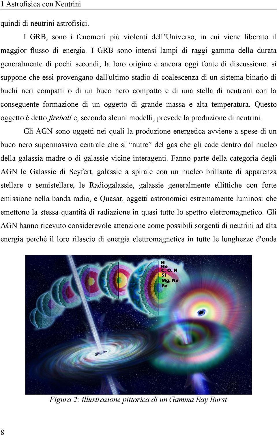 coalescenza di un sistema binario di buchi neri compatti o di un buco nero compatto e di una stella di neutroni con la conseguente formazione di un oggetto di grande massa e alta temperatura.