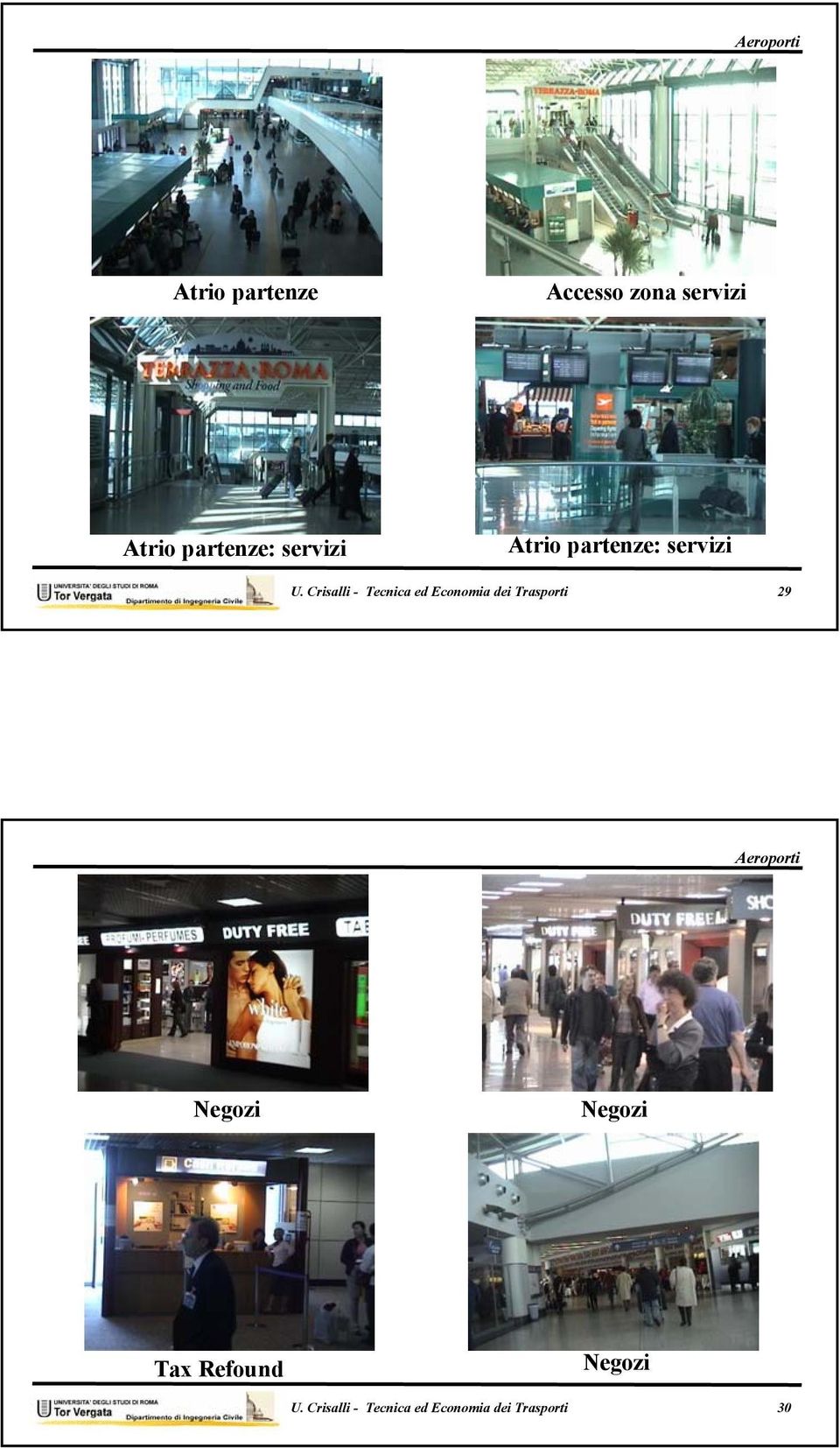 Crisalli - Tecnica ed Economia dei Trasporti 29 Negozi