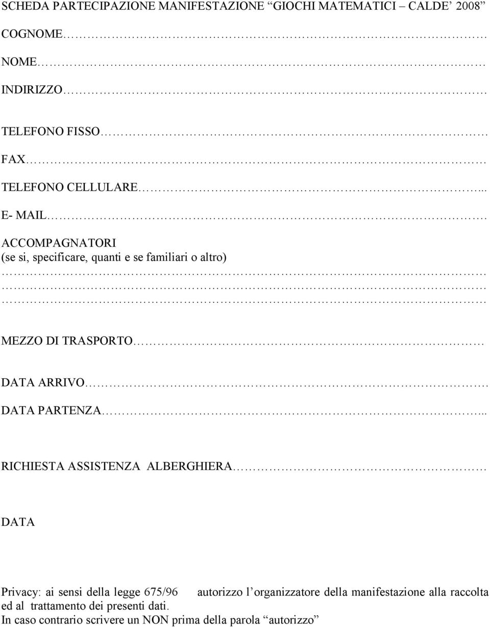 DATA PARTENZA.