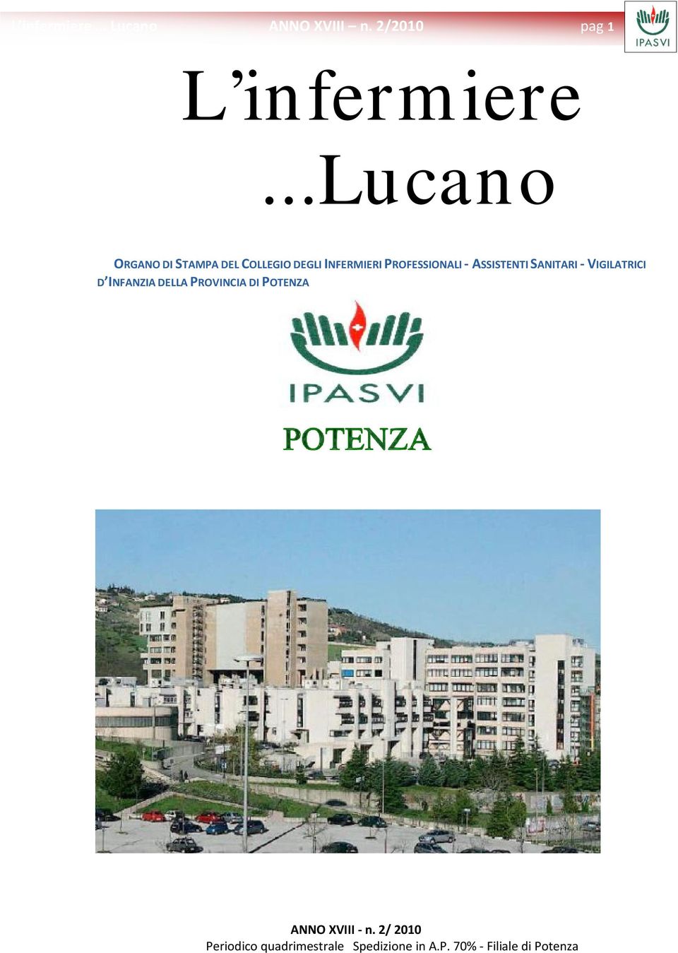 ASSISTENTI SANITARI - VIGILATRICI D INFANZIA DELLA PROVINCIA DI POTENZA