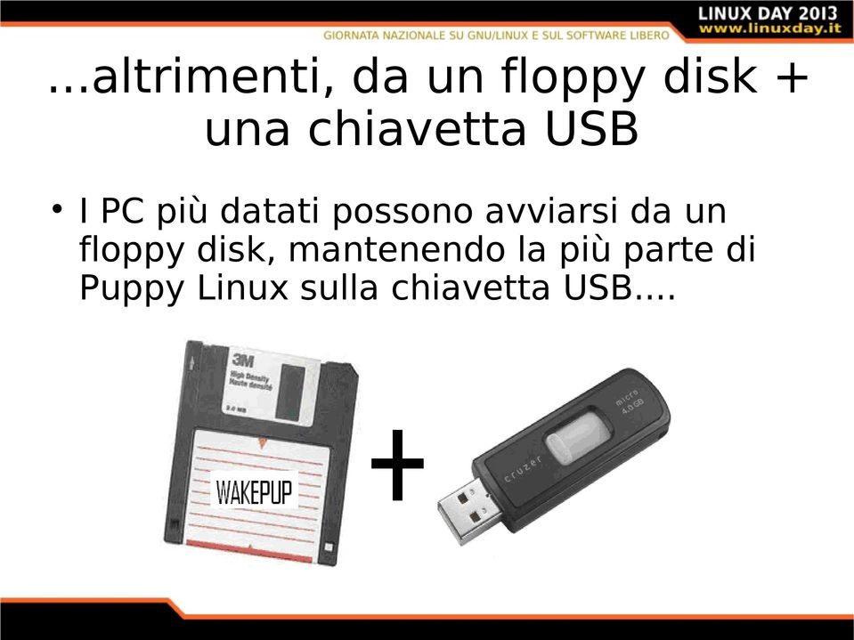 avviarsi da un floppy disk, mantenendo la