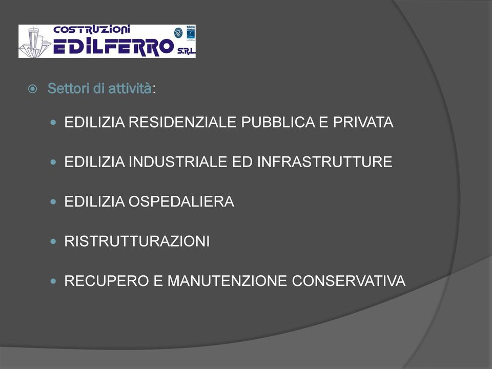 INFRASTRUTTURE EDILIZIA OSPEDALIERA