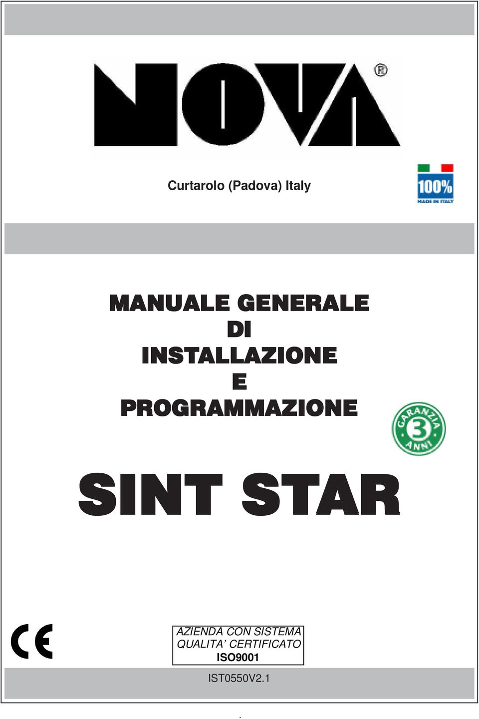 PROGRAMMAZIONE SINT STAR AZIENDA CON