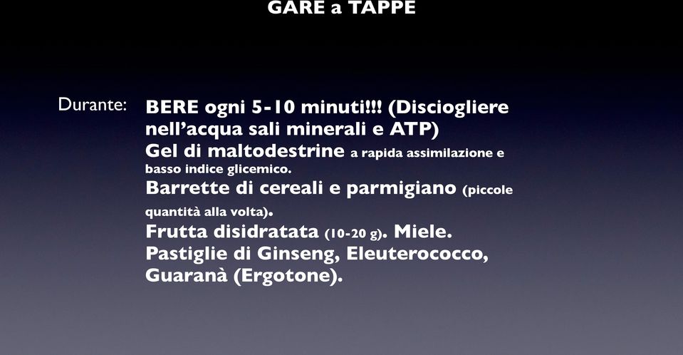 assimilazione e basso indice glicemico.