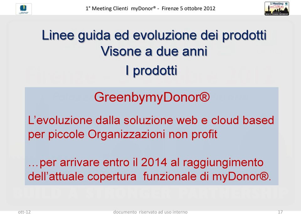 Organizzazioni non profit per arrivare entro il 2014 al raggiungimento dell