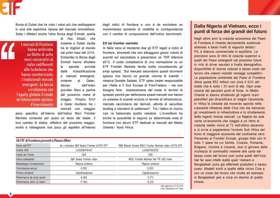 hanno caratterizzato i tradizionali mercati emergenti.