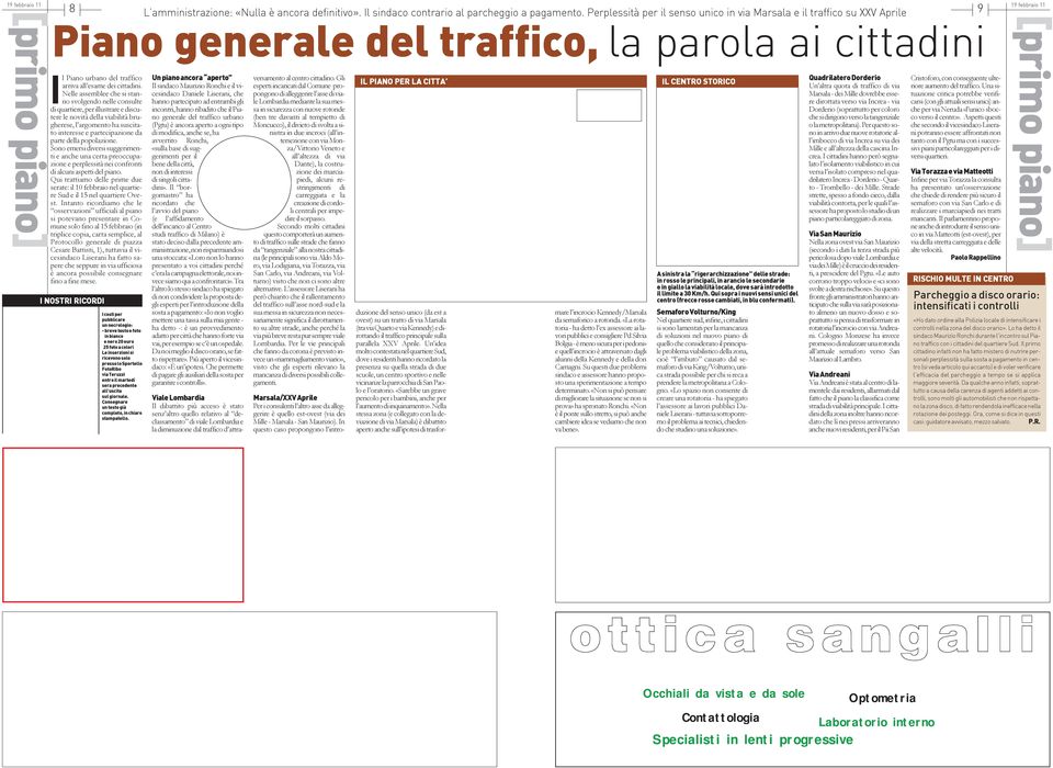 traffico arriva all esame dei cittadini.