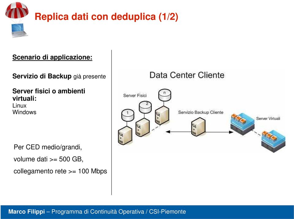 fisici o ambienti virtuali: Linux Windows Per CED