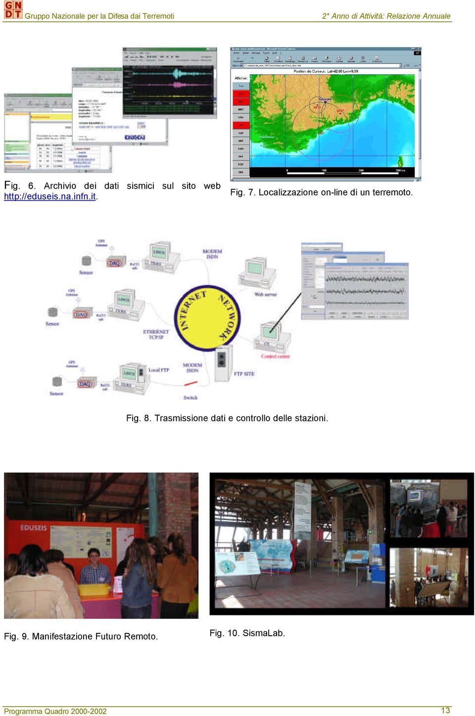 Trasmissione dati e controllo delle stazioni. Fig. 9.