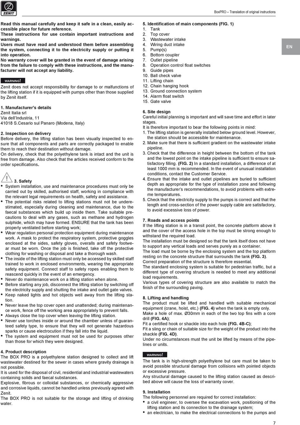 Users must have read and understood them before assembling the system, connecting it to the electricity supply or putting it into operation.