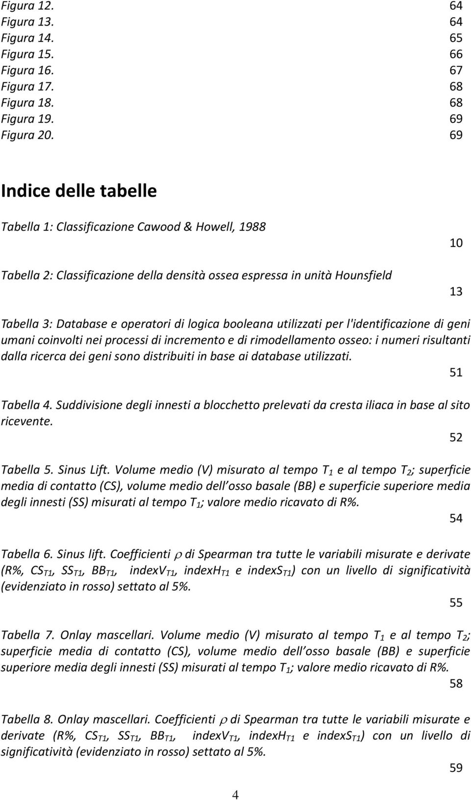 booleana utilizzati per l'identificazione di geni umani coinvolti nei processi di incremento e di rimodellamento osseo: i numeri risultanti dalla ricerca dei geni sono distribuiti in base ai database