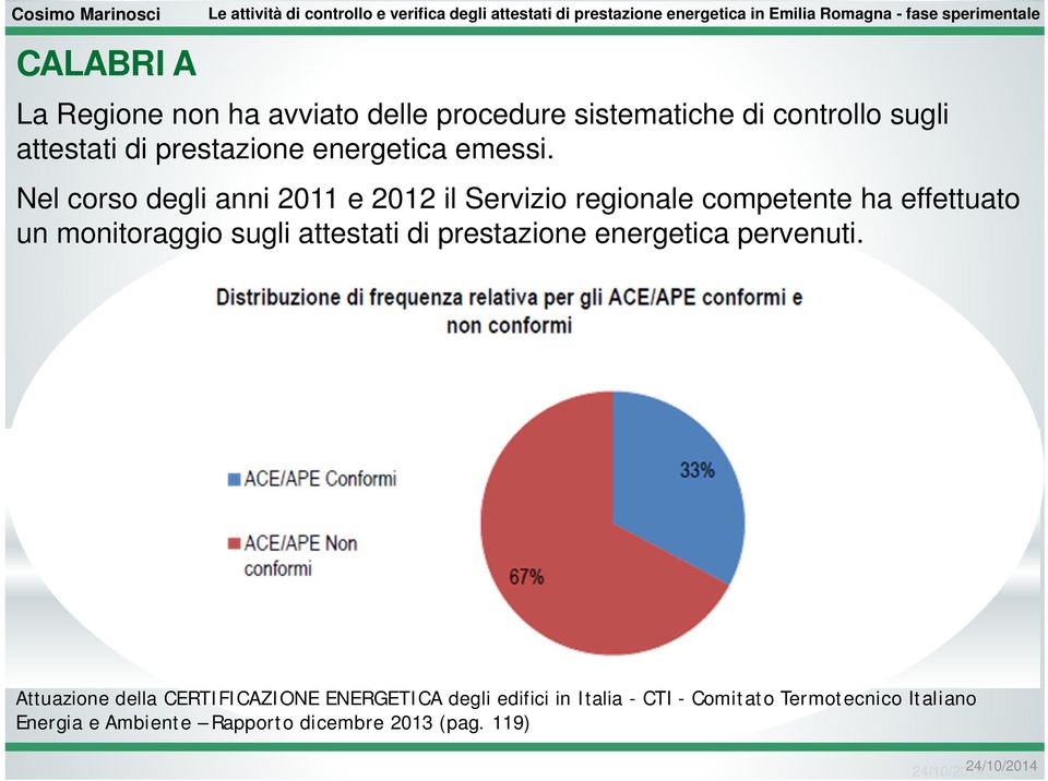 Nel corso degli anni 2011 e 2012 il Servizio regionale competente ha effettuato un monitoraggio sugli