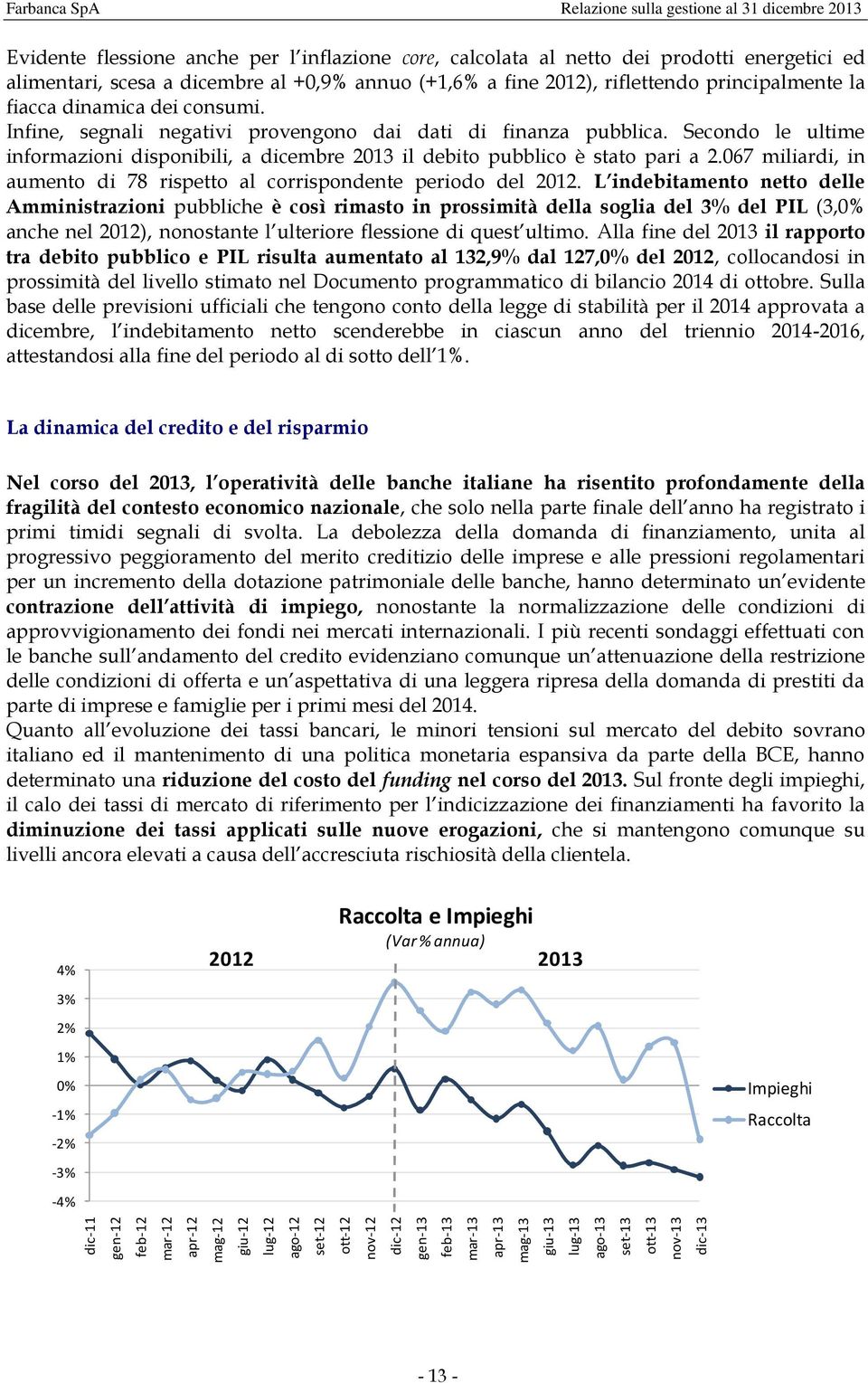 riflettendo principalmente la fiacca dinamica dei consumi. Infine, segnali negativi provengono dai dati di finanza pubblica.