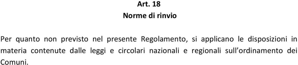 disposizioni in materia contenute dalle leggi e