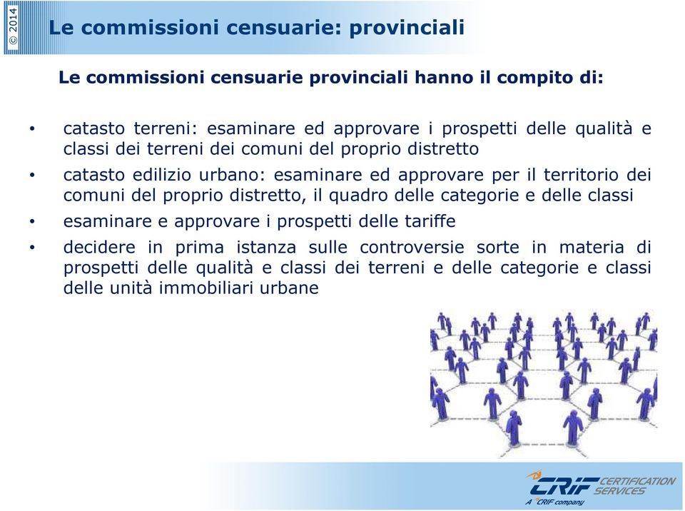 territorio dei comuni del proprio distretto, il quadro delle categorie e delle classi esaminare e approvare i prospetti delle tariffe decidere