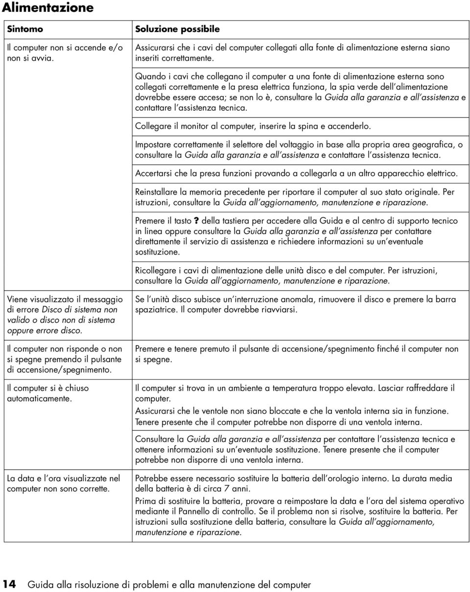 non lo è, consultare la Guida alla garanzia e all assistenza e contattare l assistenza tecnica. Collegare il monitor al computer, inserire la spina e accenderlo.