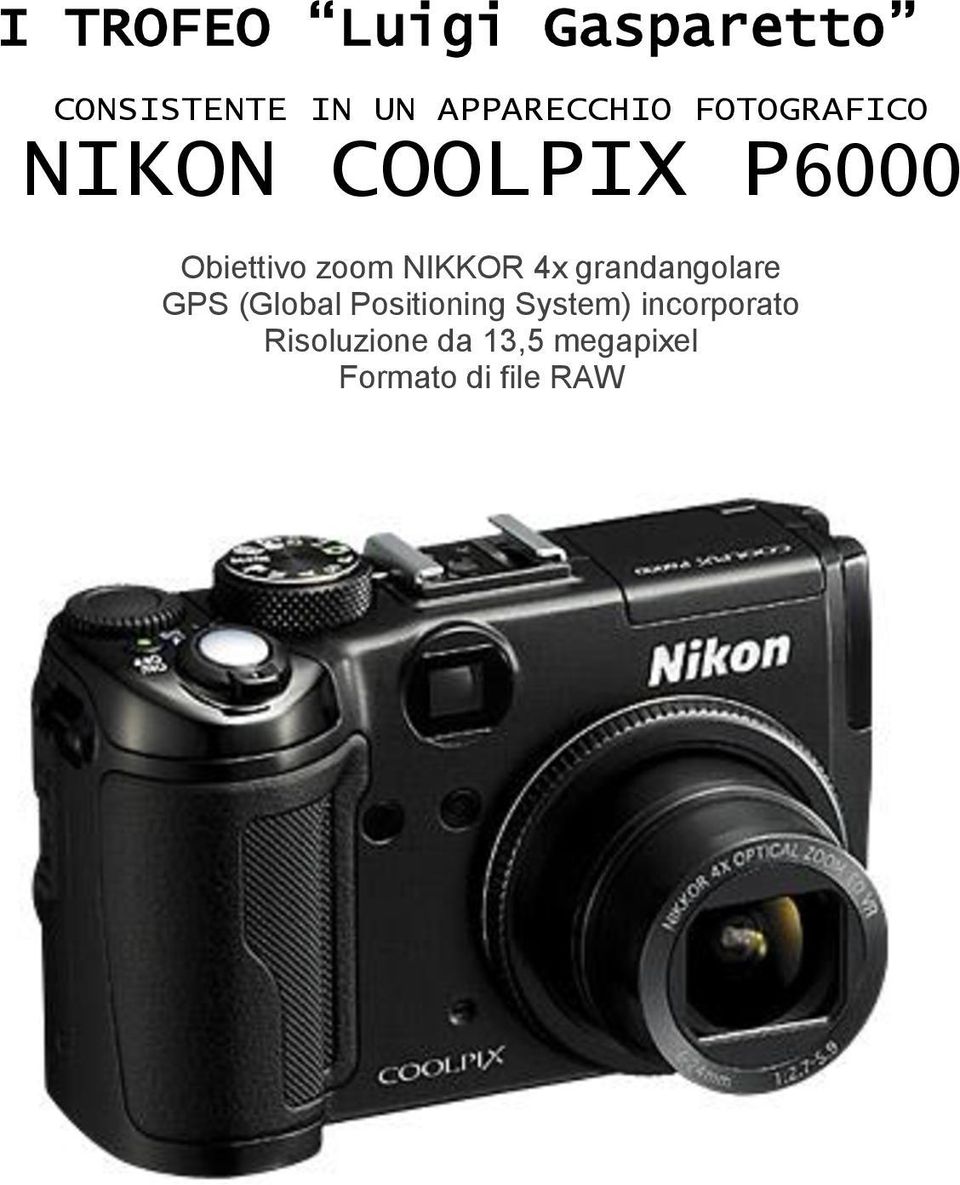 zoom NIKKOR 4x grandangolare GPS (Global Positioning