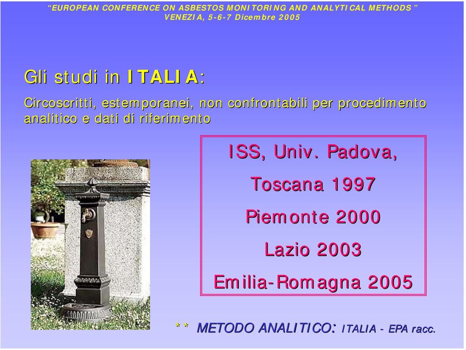 riferimento ISS, Univ.