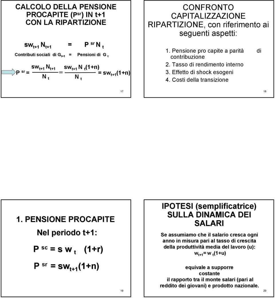 Costi della transizione 17 18 1.