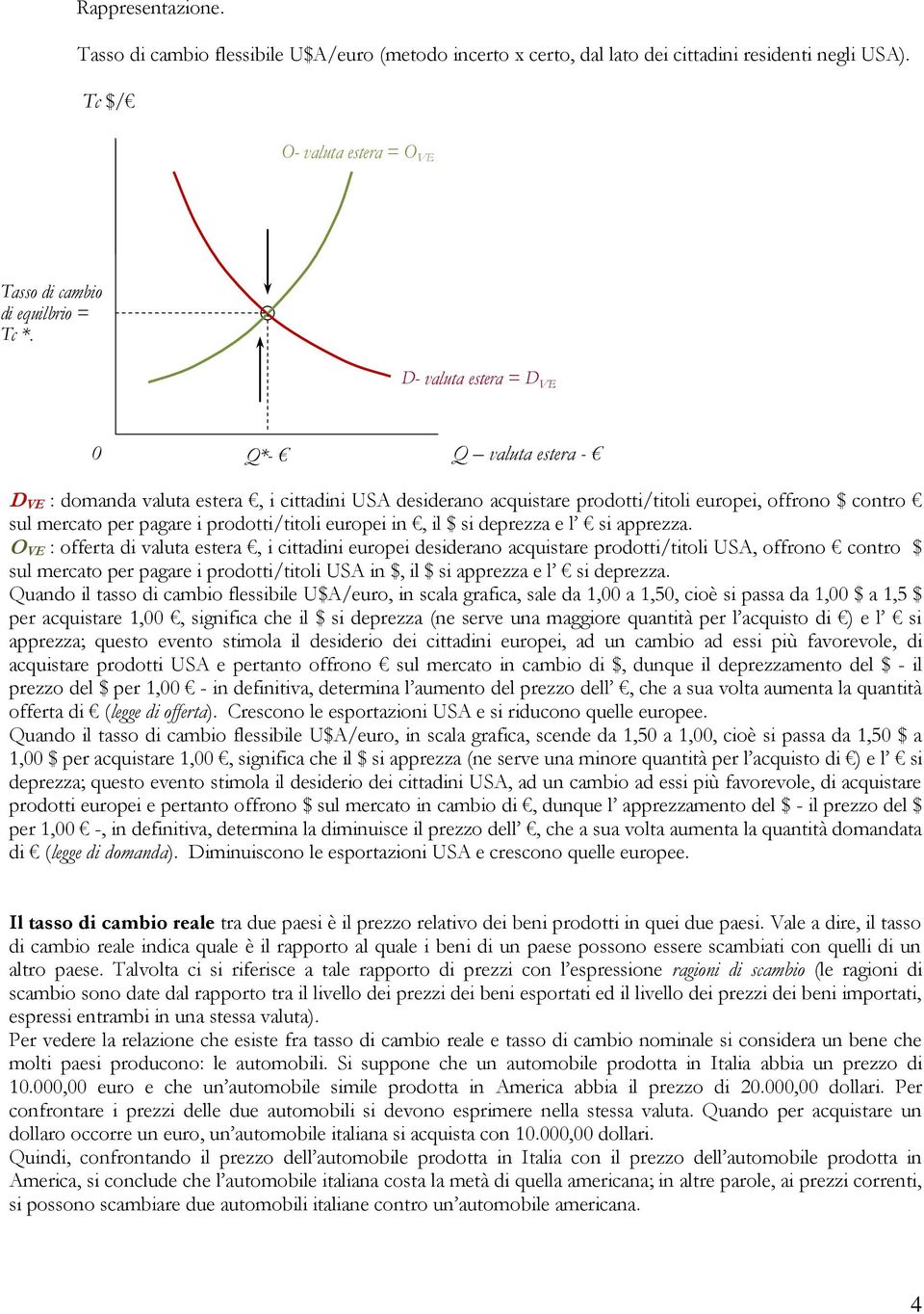 europei in, il $ si deprezza e l si apprezza.