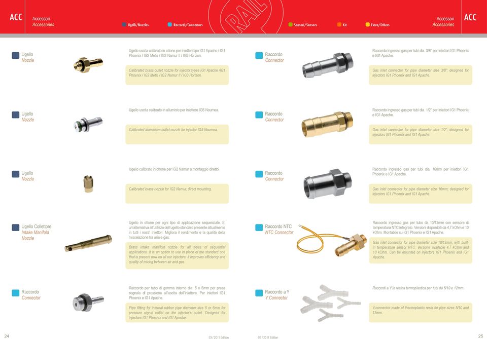 Calibrated brass outlet nozzle for injector types IG1 Apache /IG1 Phoenix / IG2 Metis / IG2 Namur II / IG3 Horizon.