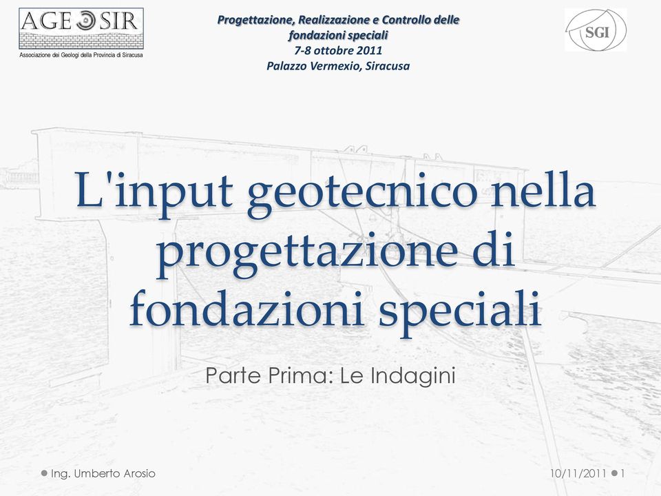 progettazione di Parte Prima: Le