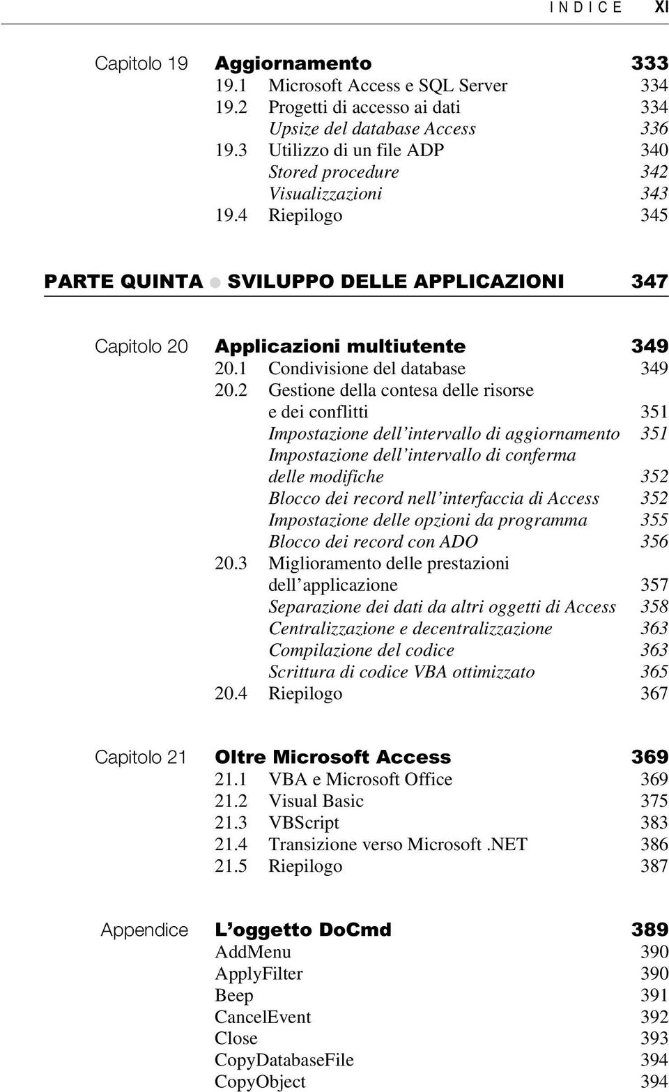 1 Condivisione del database 349 20.