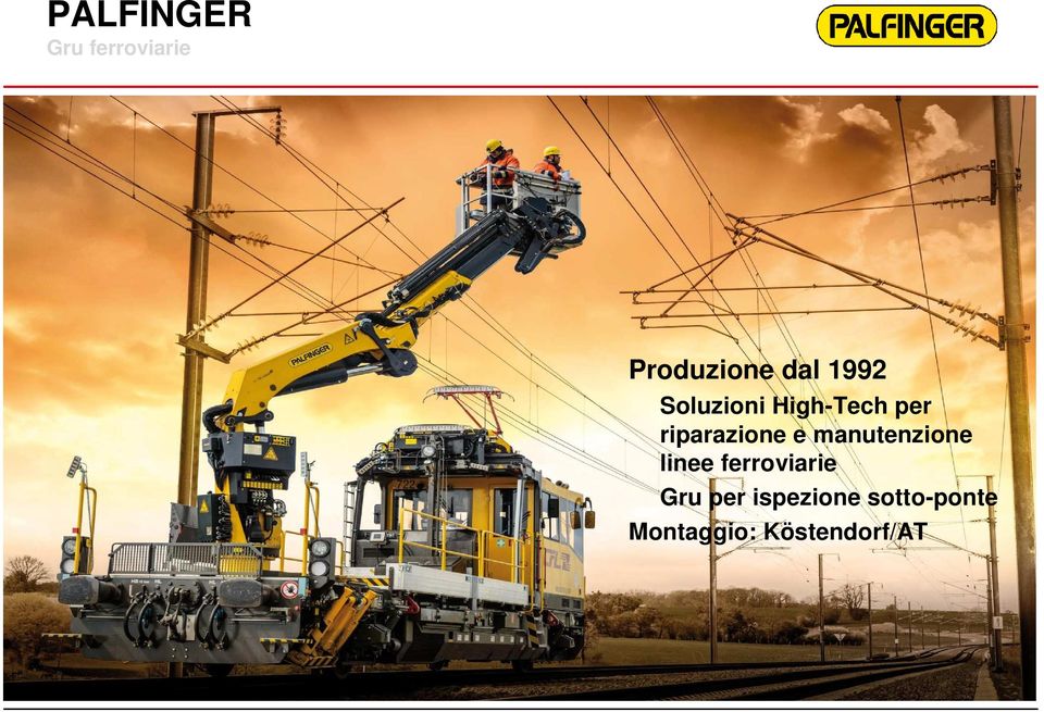 manutenzione linee ferroviarie Gru per